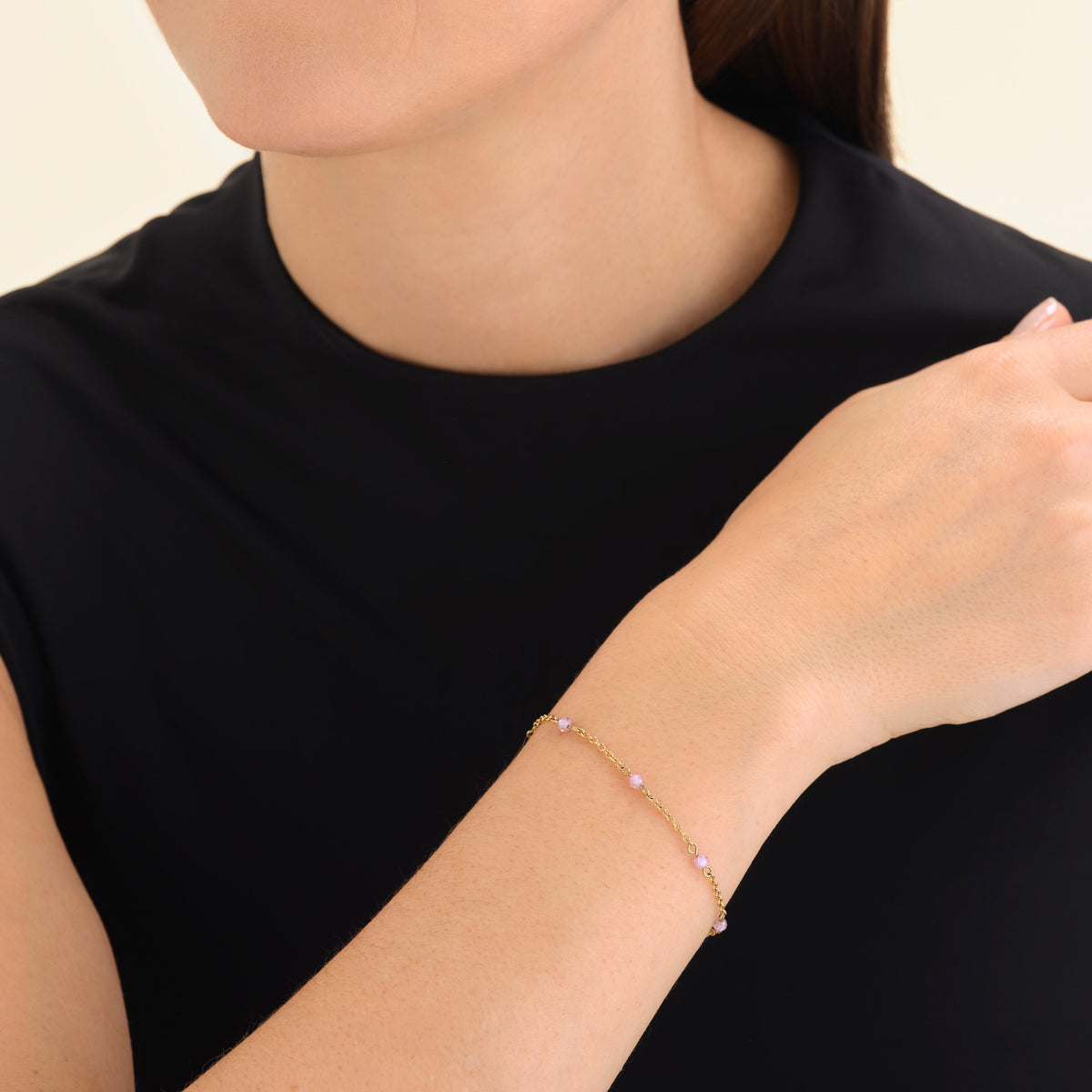 Pink Stone Bracelet leftcolumn