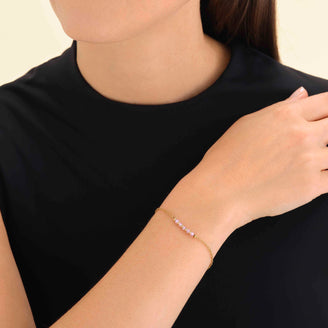 5 Stone Bracelet Pink leftcolumn