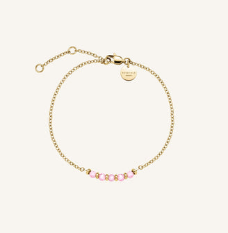 5 Stone Bracelet Pink leftcolumn