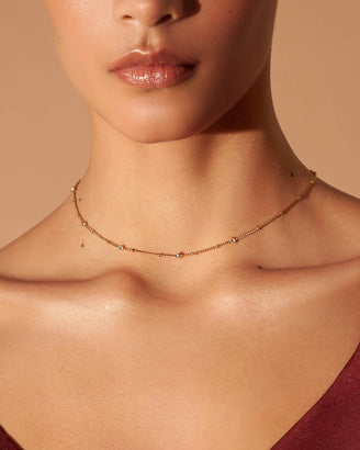 Multi Crystal Necklace leftcolumn