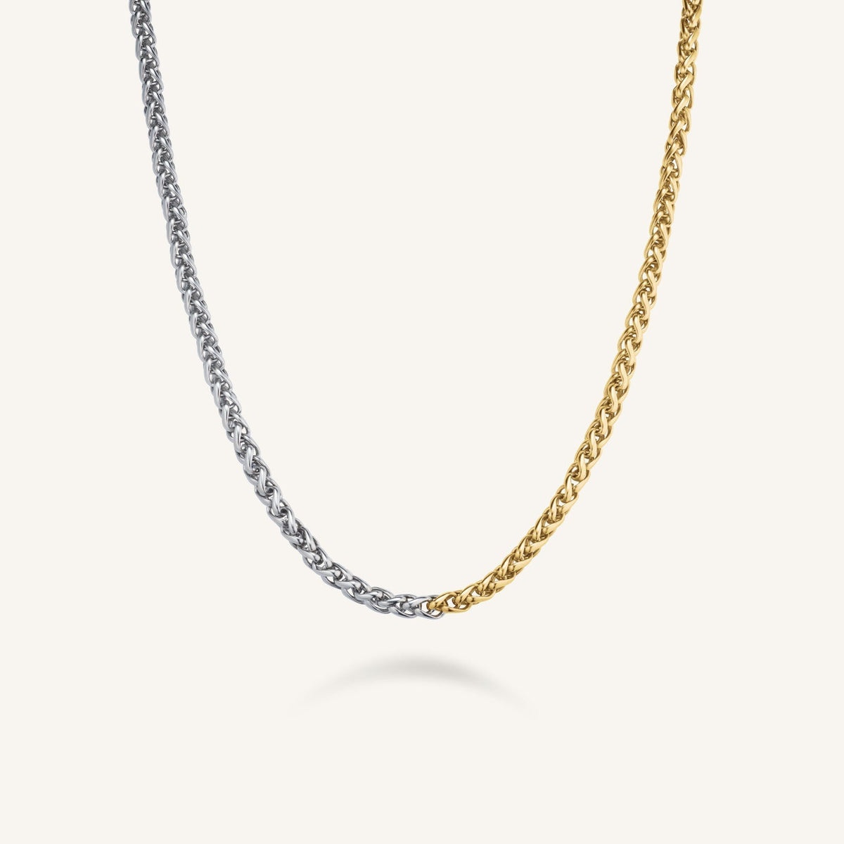 Duotone Herringbone Necklace leftcolumn