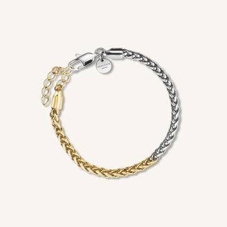Duotone Herringbone Bracelet leftcolumn