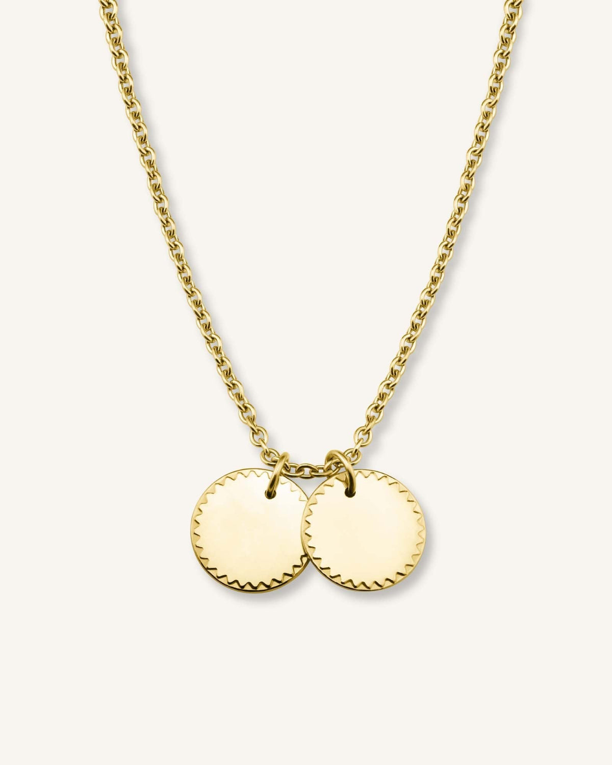 2 Coin Charm Necklace JN2CG-J511,leftcolumn,