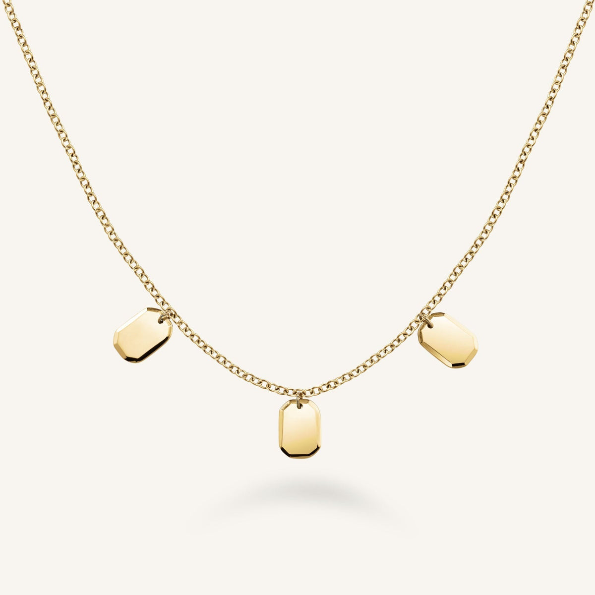 Triple Octagon Necklace JNTOS-J852,leftcolumn
