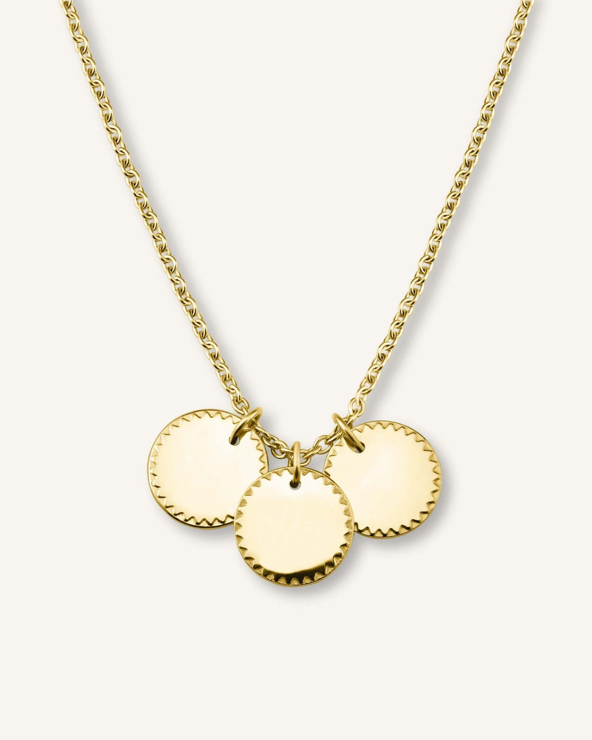 3 Coin Charm Necklace JN3CG-J514,leftcolumn,