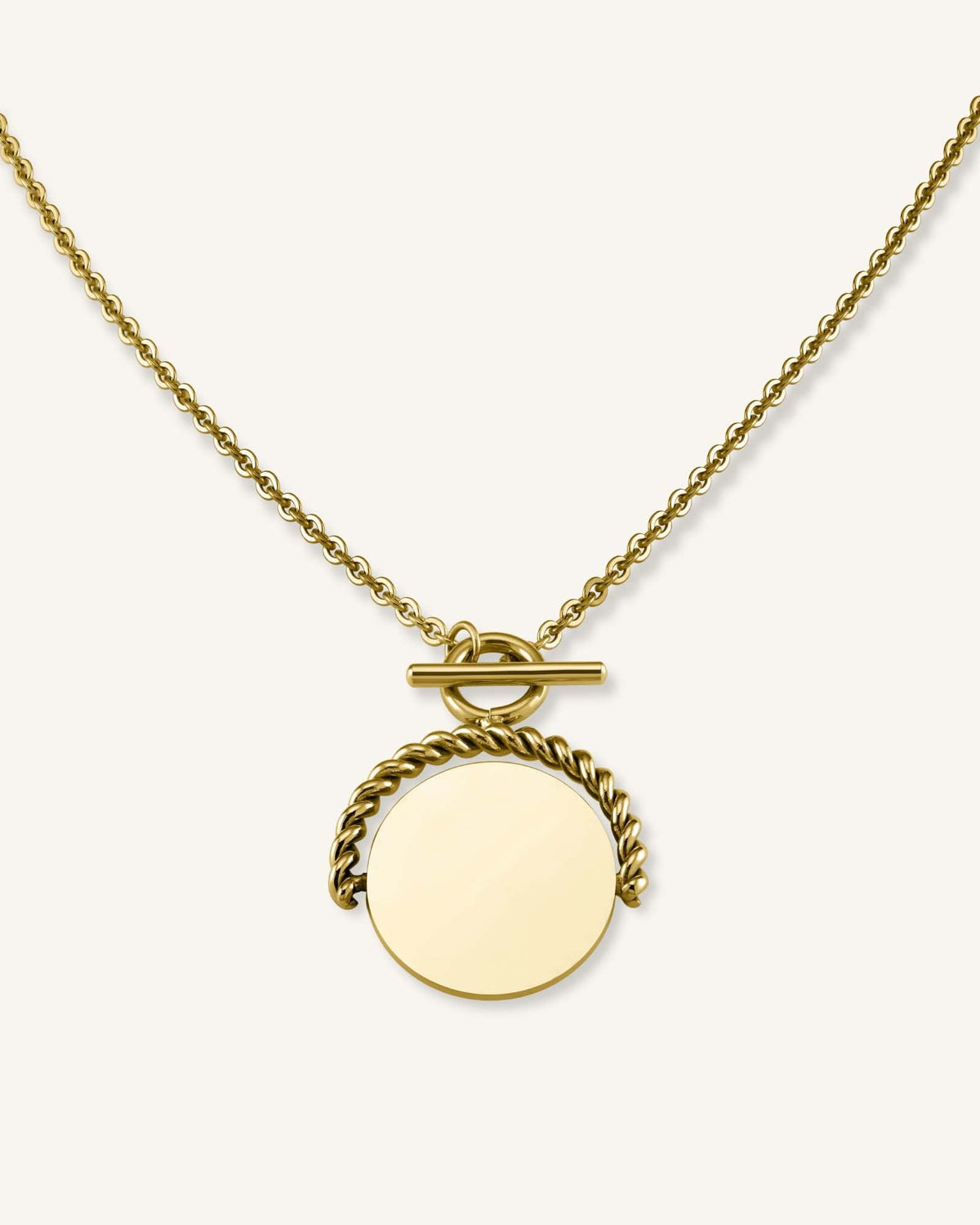 Twisting Coin Necklace JNTCG-J461,leftcolumn,