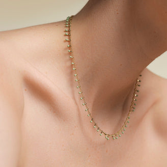 Green Drip Necklace JNDCG-J680,leftcolumn,