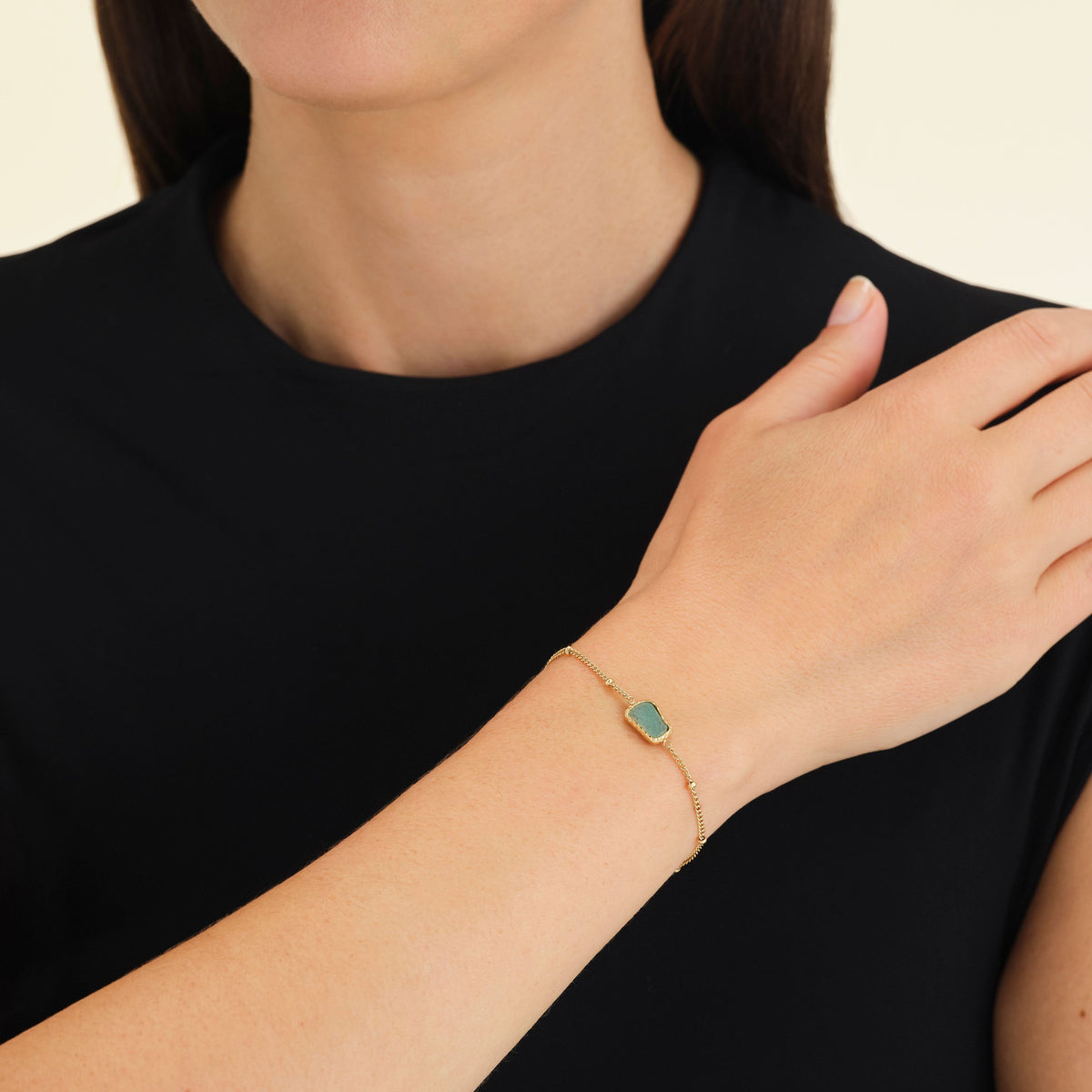 Organic Jade Bracelet JBOGG-J656,leftcolumn,
