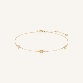 Triple Heart Pave Bracelet leftcolumn,