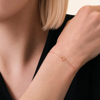 Halo Heart Bracelet leftcolumn