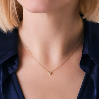 Fluted Heart Necklace leftcolumn