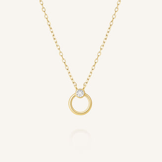 Open Circle Necklace leftcolumn,