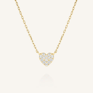 Pave Heart Necklace leftcolumn,