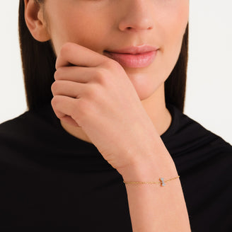 Crystal Letter I Bracelet leftcolumn