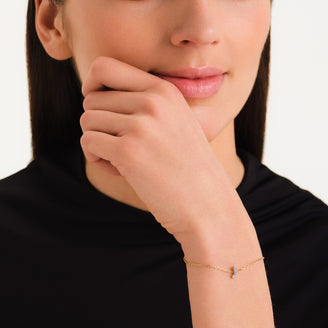 Crystal Letter J Bracelet leftcolumn