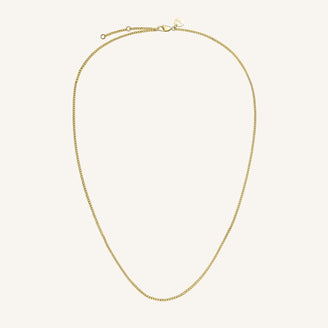 Flat Curb Necklace leftcolumn,JNFCG-J622