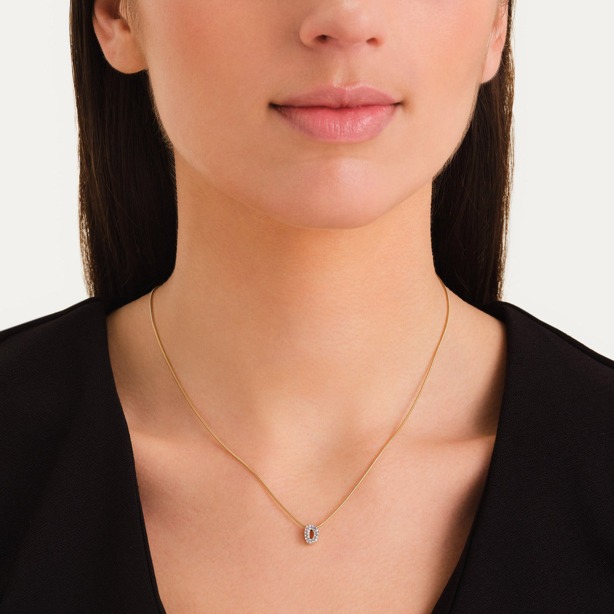 Crystal Letter D Necklace leftcolumn