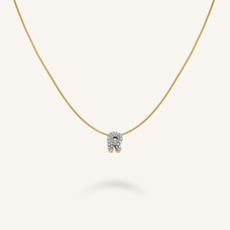 Crystal Letter R Necklace leftcolumn