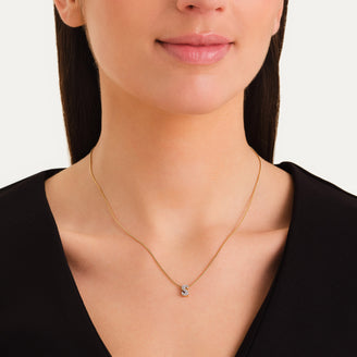 Crystal Letter S Necklace leftcolumn