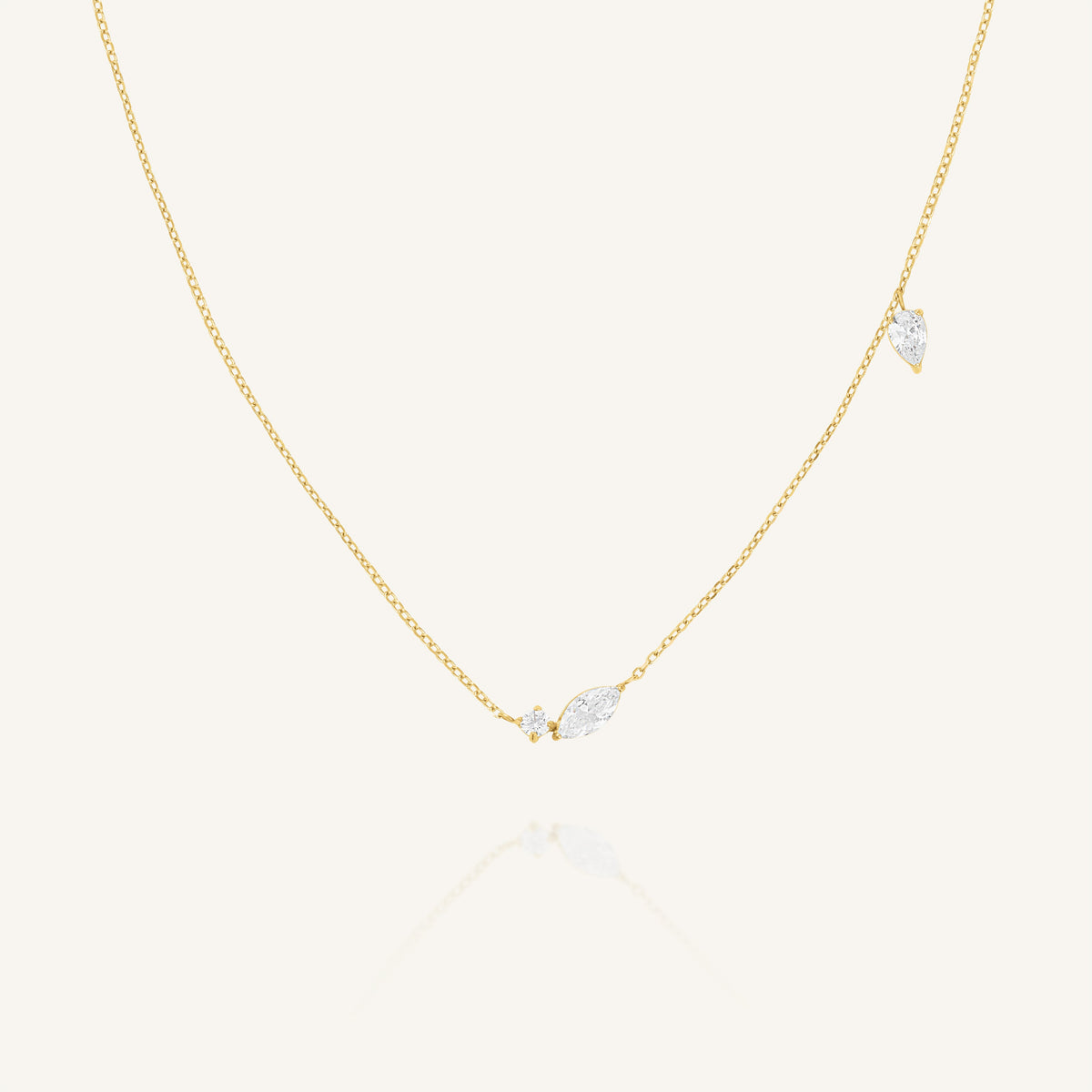 Mixed Crystals Necklace JNMSG-J1306,leftcolumn,