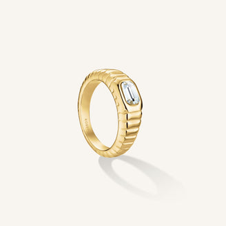 Octagon Ridged Ring leftcolumn