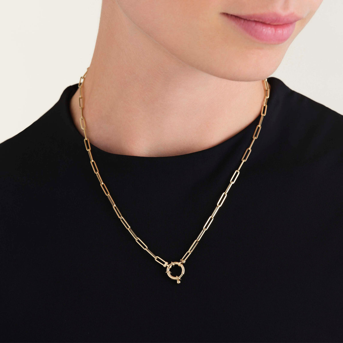Paper Clip Chain Necklace leftcolumn