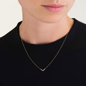 V Bar Necklace leftcolumn