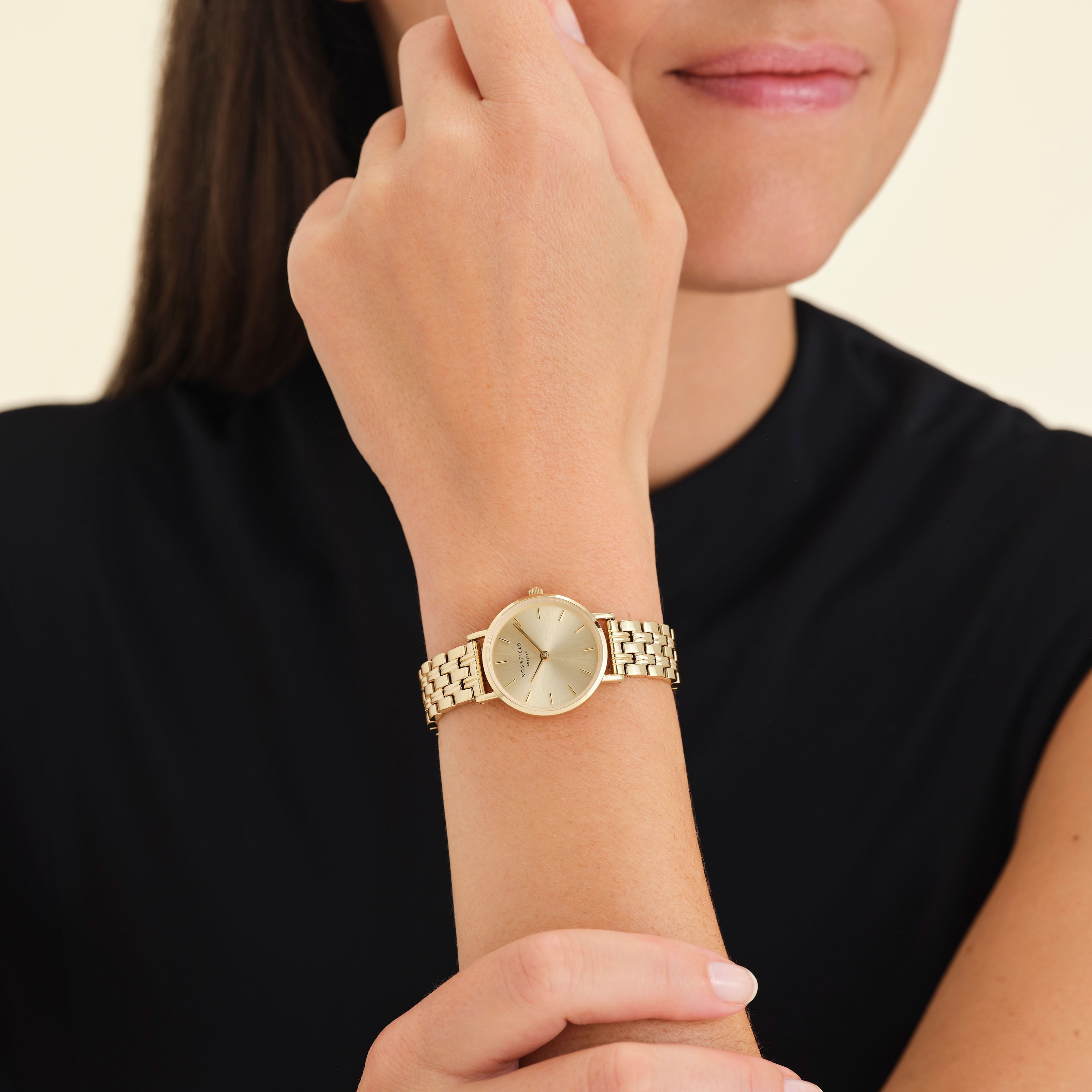 Small Edit Champagne Engraved Rosefield Official